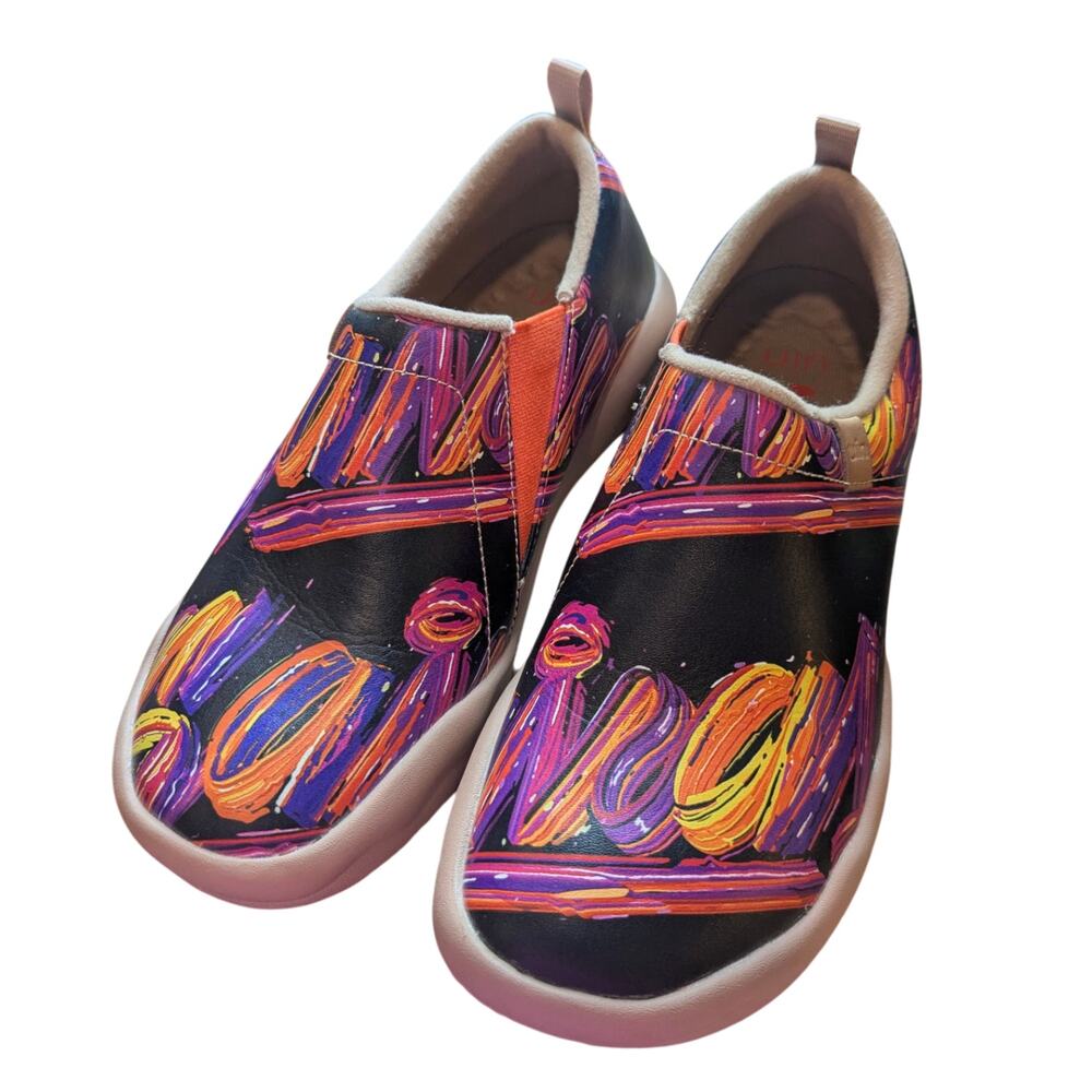 UIN Free Street- Toledo II Art Painting Clogs Loafers Sz 7